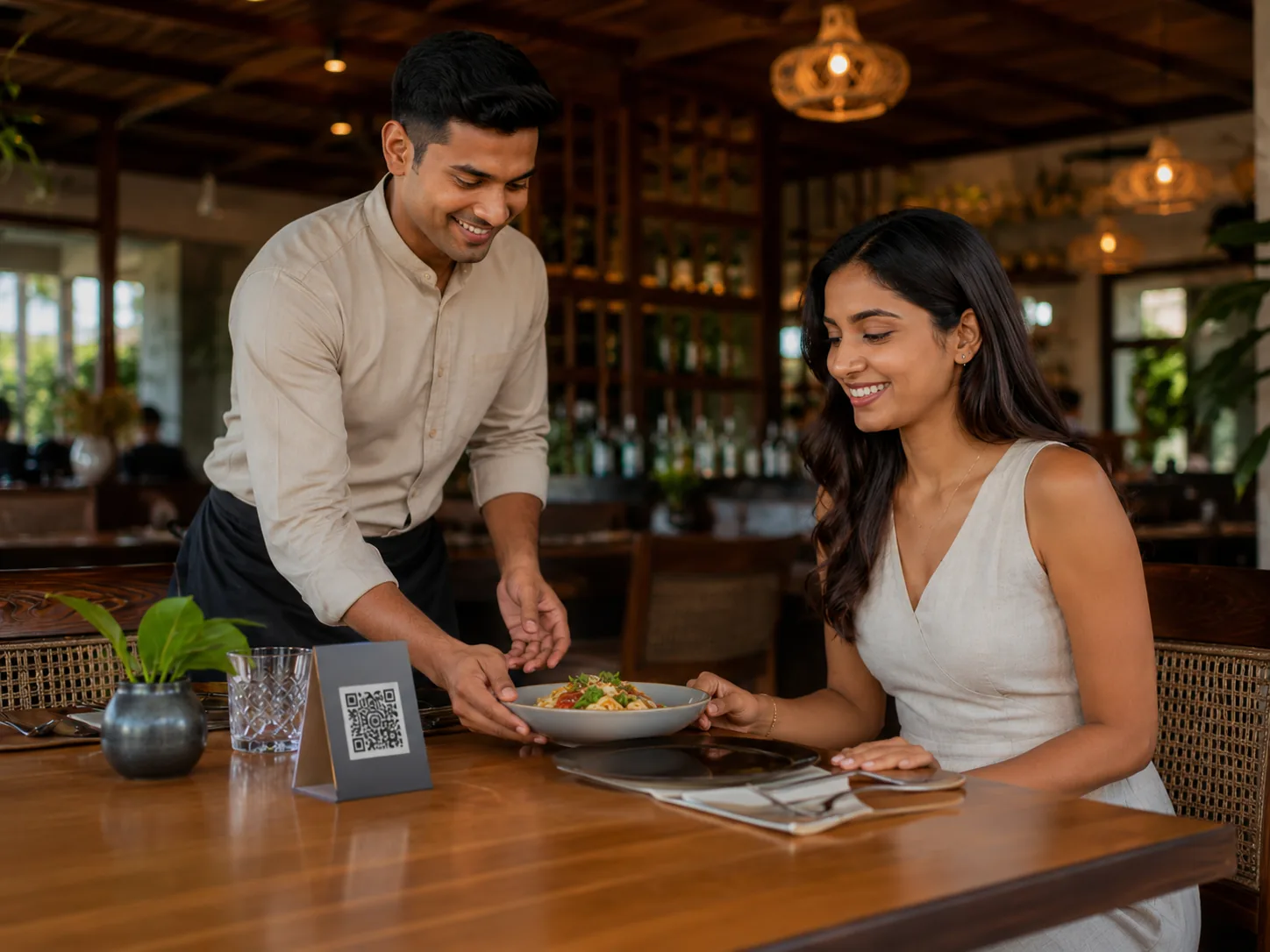 Restaurant dining experience showing better service and customer comfort