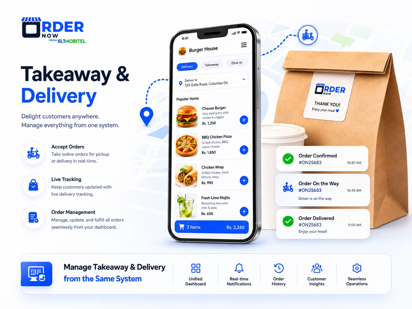 Takeaway and delivery ordering