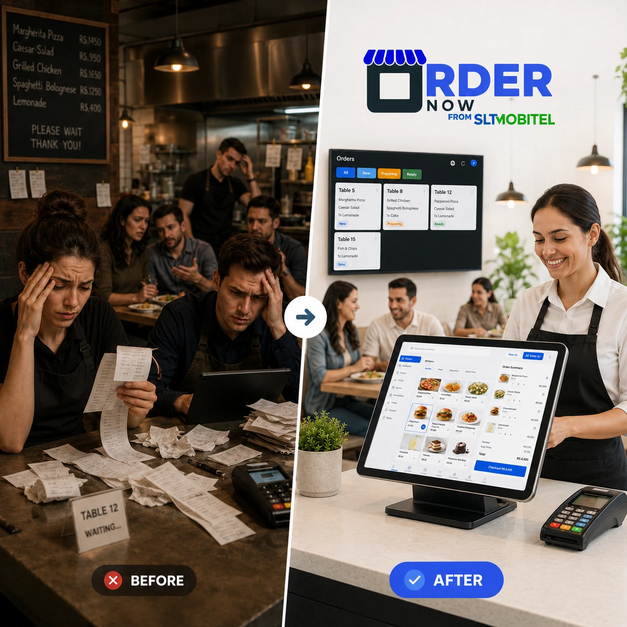Restaurant POS problem and solution comparison with OrderNowQR