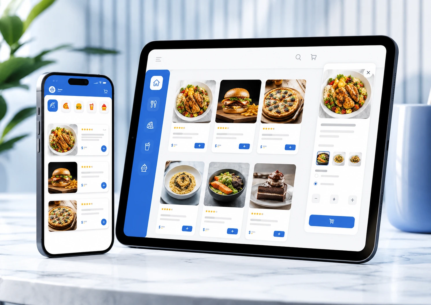 Restaurant staff POS and kitchen KOT workflow