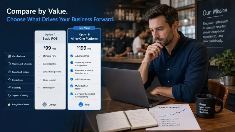 One production view can preserve channel context while helping the kitchen prioritize dine-in, pickup and delivery demand