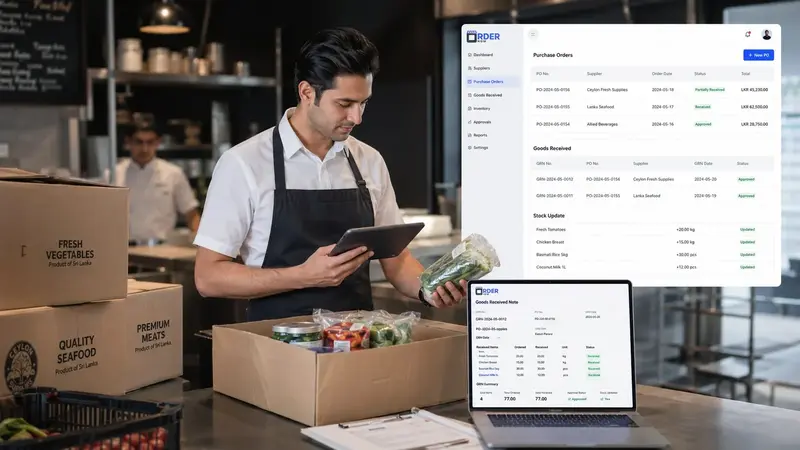 Recipe mapping translates menu sales into expected ingredient and preparation-item usage