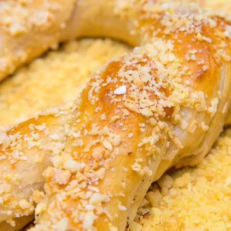 Almond Crunch Pretzel at Wetzel's Pretzels S-880 Macy's Queen Center Mall | Toast