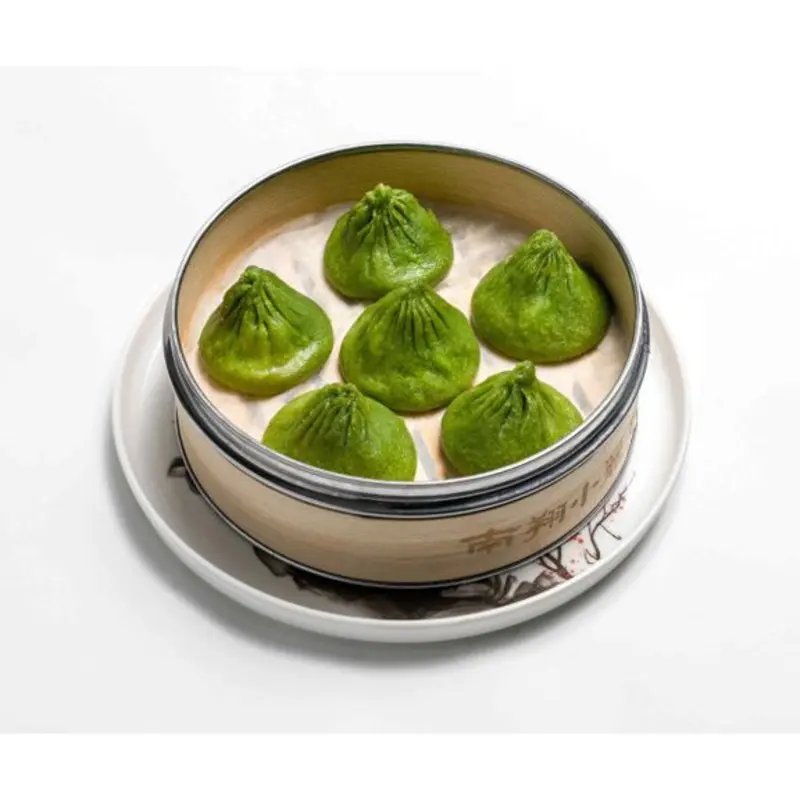 Gourd Luffa, Shrimp, and Pork Soup Dumplings 絲瓜鮮蝦肉小籠包