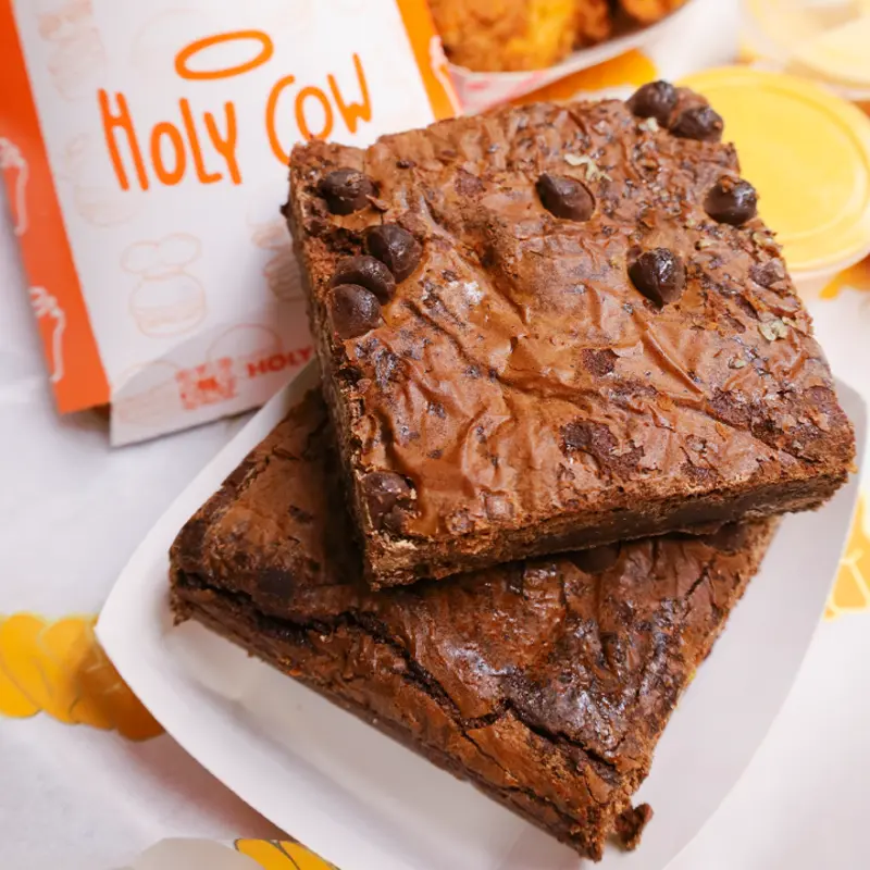 CHOCOLATE BROWNIE at Holy Burger Fulton | Toast