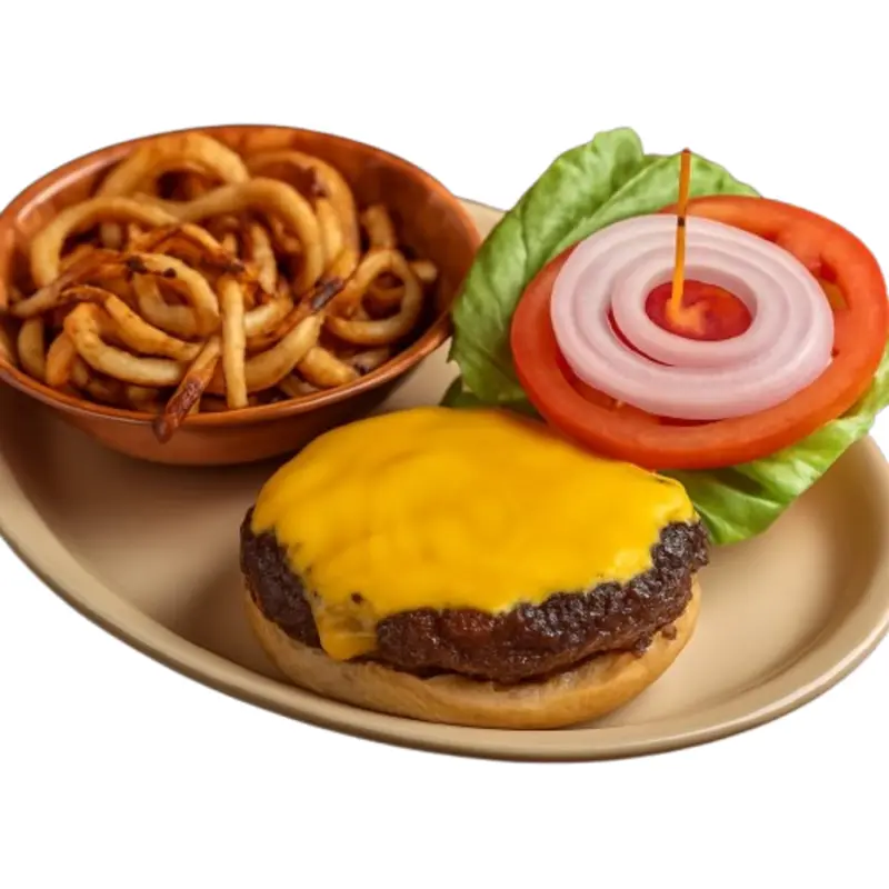 1/2 Lb Cheeseburger at Wings Plus Sample Road