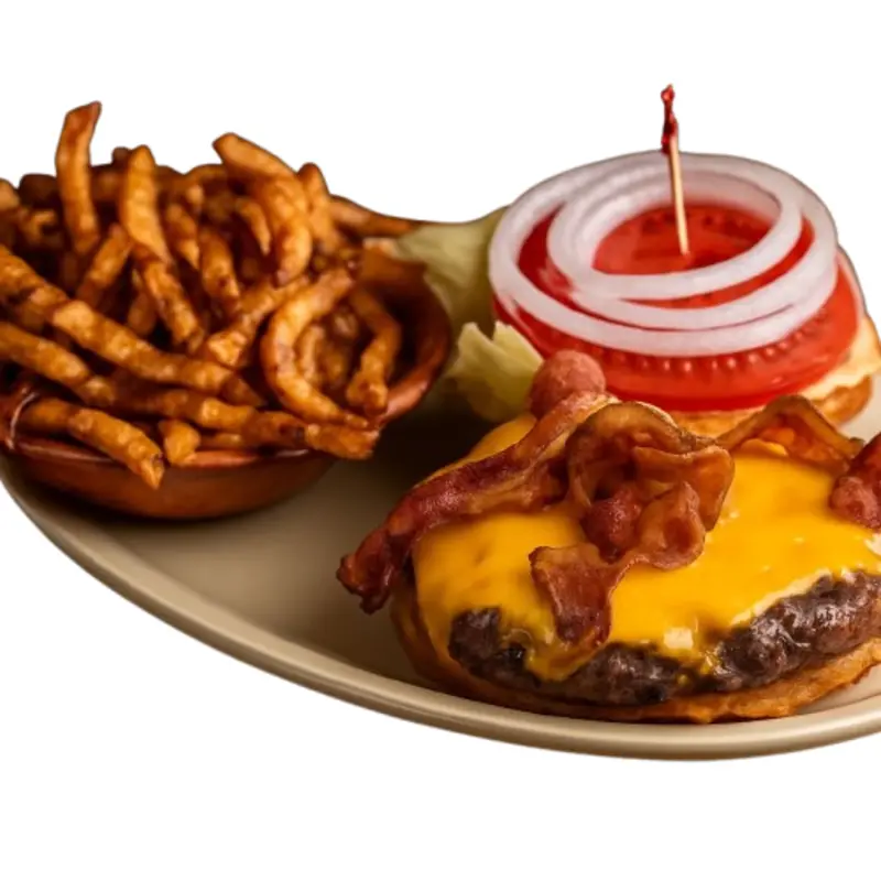 Bacon Cheese Burger at Wings Plus Sample Road