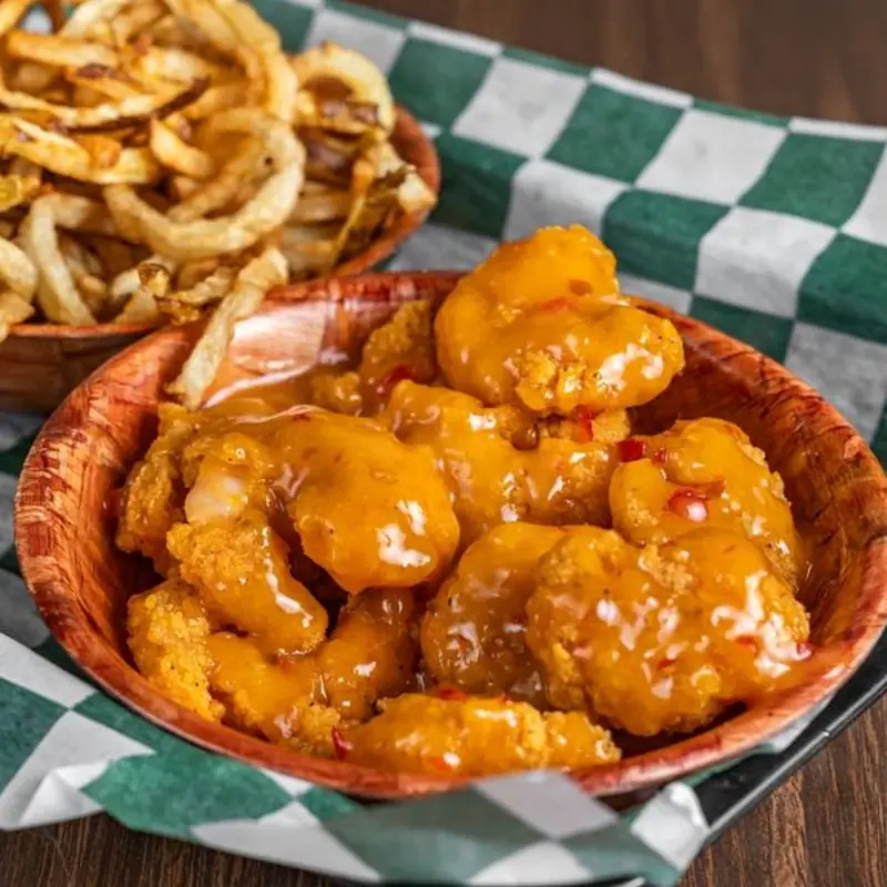 Boom Boom Shrimp at Wings Plus Sample Road