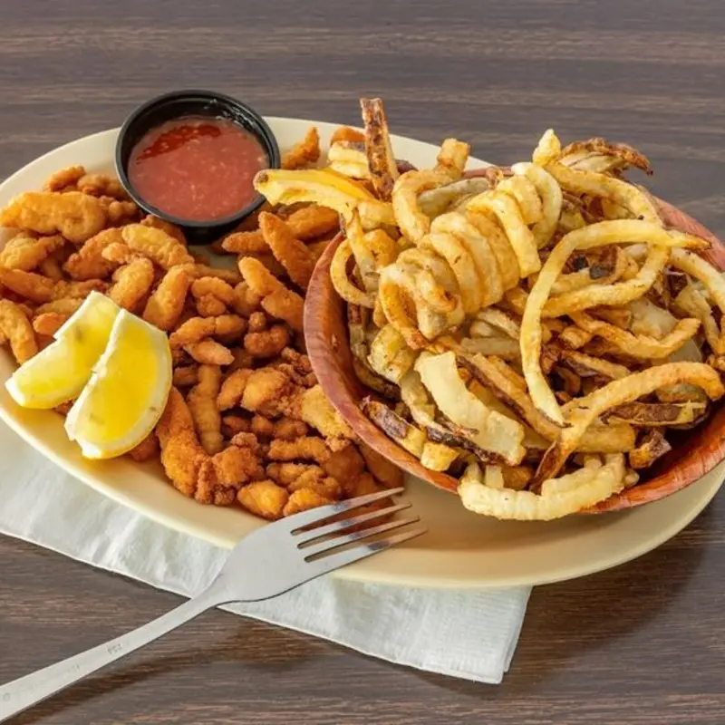 Fried Clams at Wings Plus Sample Road