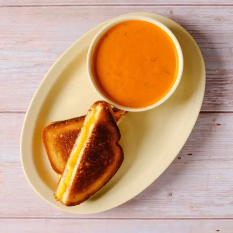 Grilled Cheese w/ Tomato Soup at Wings Plus Sample Road