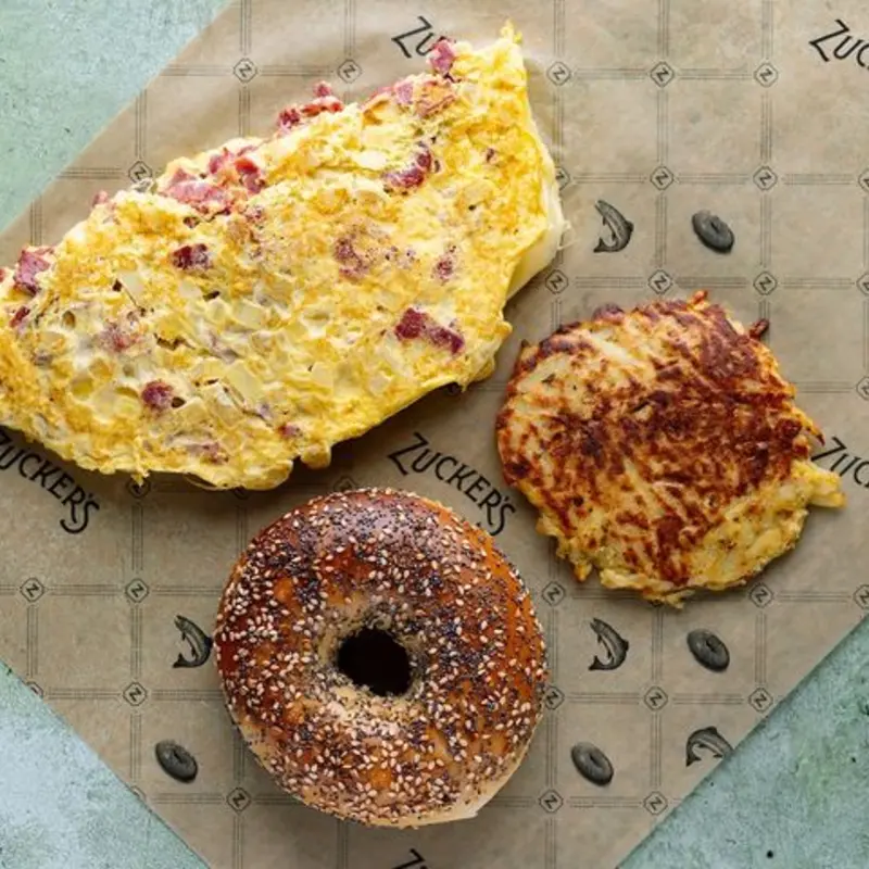 The Delancey Omelette at Zucker's Bagels & Smoked Fish - Fulton