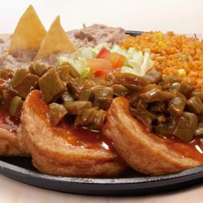 PLATE TORTA SHRIMP NOPALE at Taco Palenque McAllen South 10th