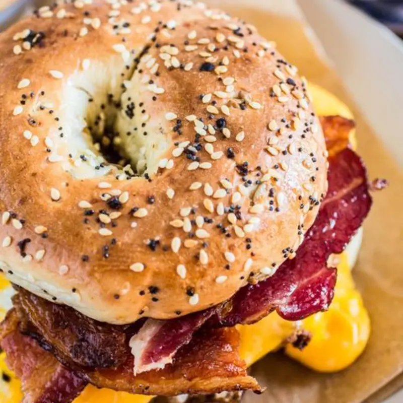 Bacon, Egg & Cheese Sandwich at Edison Lunch Box