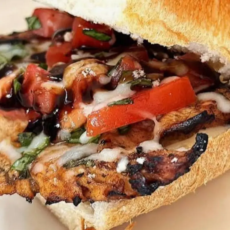 Bruschetta Chicken Sandwich at Edison Lunch Box