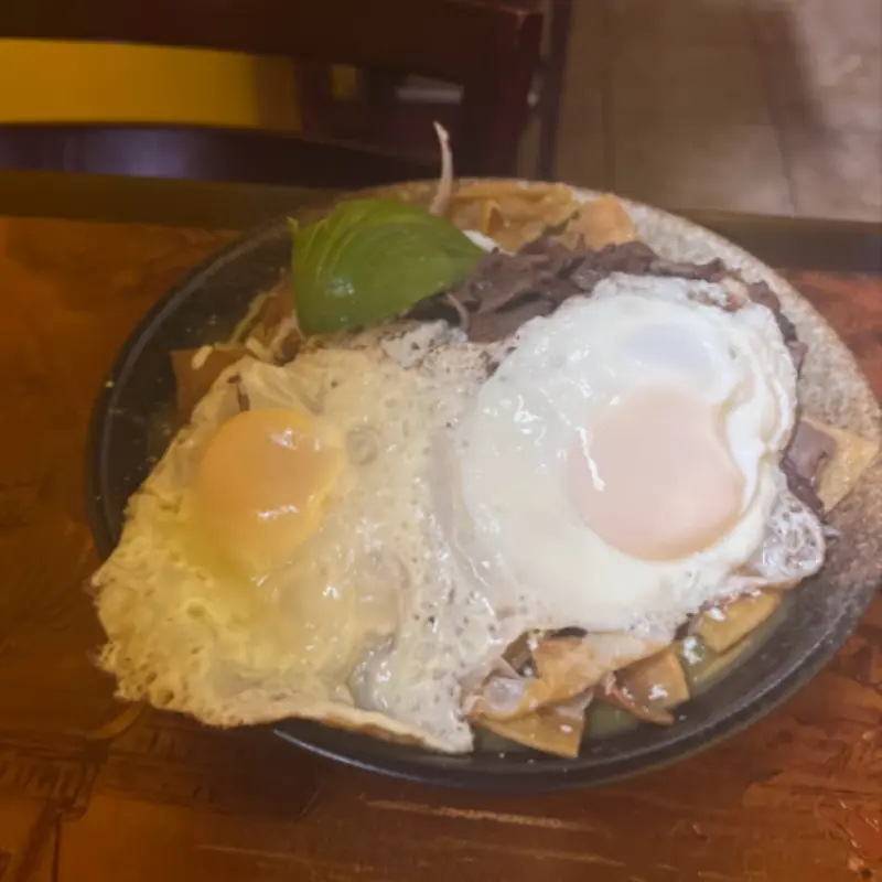 Chilaquiles Campechano at Los Bravos Restaurant Lexington