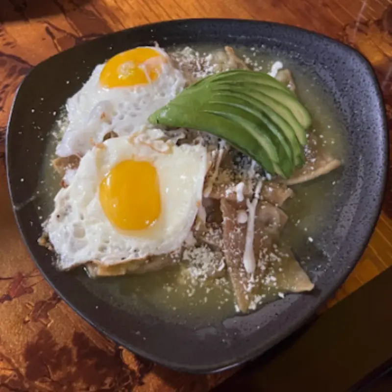 Chilaquiles at Los Bravos Restaurant Lexington