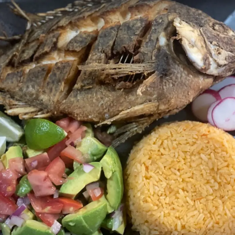 Mojarra Frita at Los Bravos Restaurant Lexington