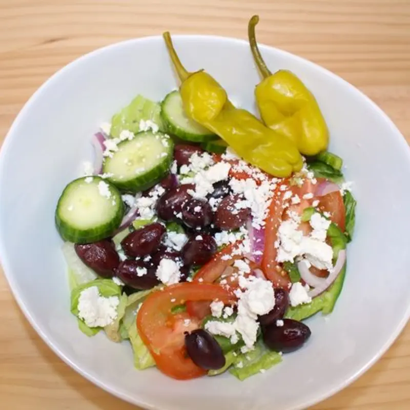 Greek Salad at Stefano's Pizza Express