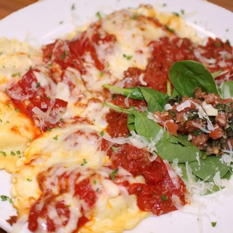 Ravioli with Meat Sauce