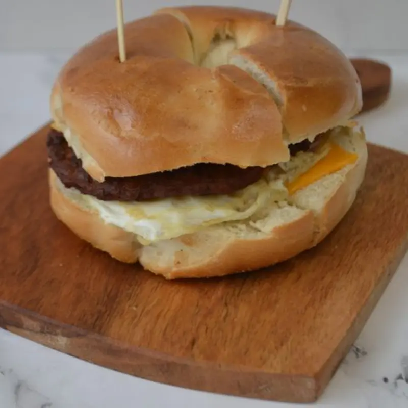 Sausage Egg and Cheese at Garden Cafe & Bistro