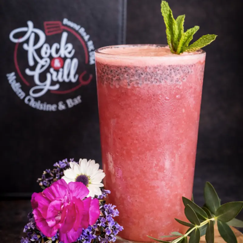 Fresh Ginger Watermelon Lemonade at Rock 'N' Grill Authentic Indian Cuisine