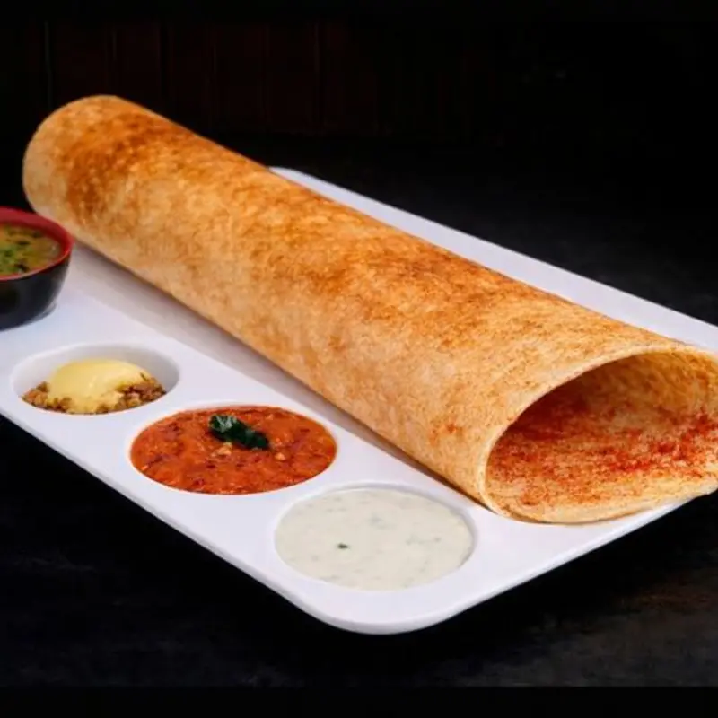 Ghee Kaaram Dosa at Rock 'N' Grill Authentic Indian Cuisine