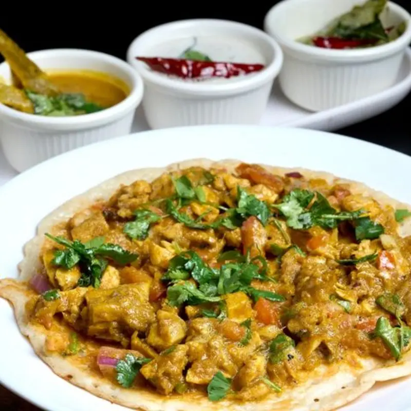Madurai Konar Kadai Dosa (Chicken)