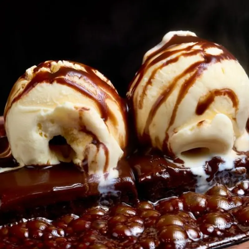 Sizzling Brownie at Rock 'N' Grill Authentic Indian Cuisine