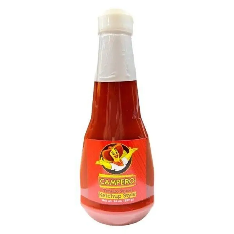 Campero Ketchup is a flavorful tomato-based condiment that's perfect for adding a tasty twist to your favorite meals. Whether you're dipping fries or dressing a burger, it offers a classic ketchup experience. at Tortilleria Y Taqueria La Bamba 1232 N Tamiami Trl SUITES 11-8 | Toast