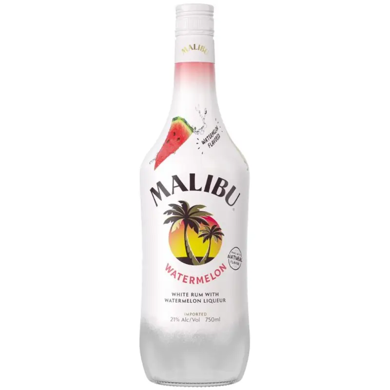 Malibu Watermelon Flavored Rum is a tropical twist on your classic rum, infused with the refreshing taste of juicy watermelon. It's great for mixing into cocktails or enjoying over ice on a warm day. at RedBone's #2 Dunbar #2 Dunbar | Toast