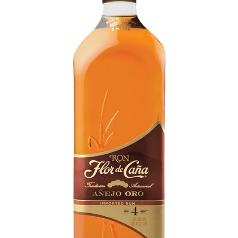 FLOR DE CANA GOLD RUM 4YR BAR TOP 175