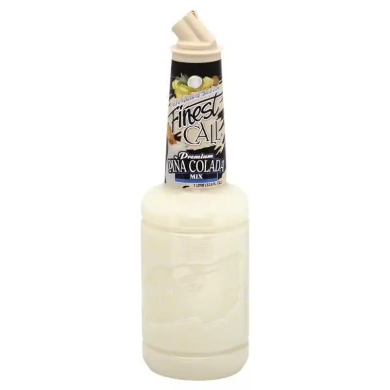 Finest Call Premium Pina Colada Mix is a convenient way to make delicious pina coladas at home. Just blend it with ice and rum for a tropical treat that's perfect for any occasion.