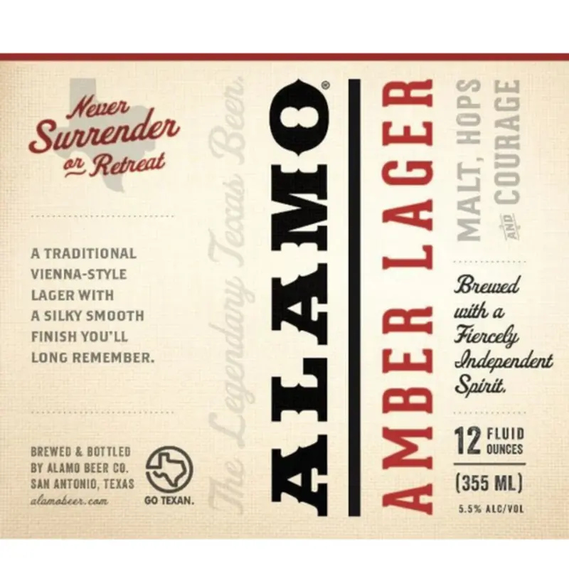 Alamo The Amber Lager 12oz Can* at The Friendly Spot 943 S Alamo St | Toast