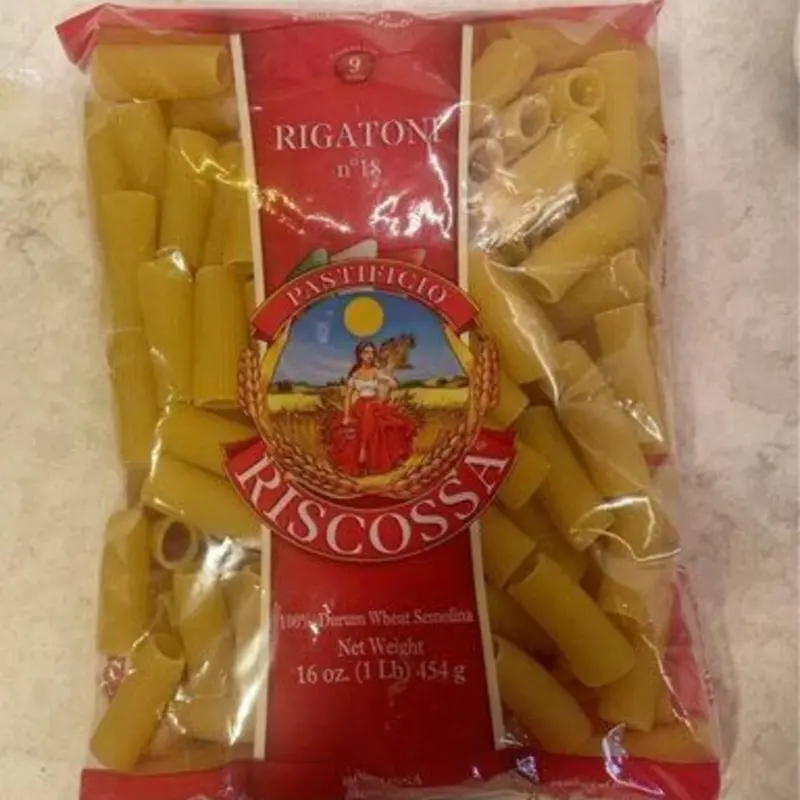 Rigatoni 18 is a type of pasta characterized by its large, ridged tubes, making it perfect for holding onto hearty sauces. It's a versatile option that works well in both traditional Italian dishes and creative modern recipes.