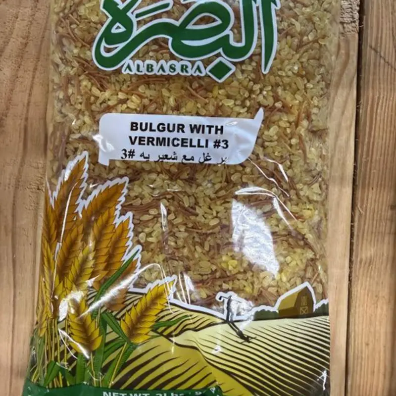 ALBASRA BULGUR #3 WITH VERMICELLI – EA (2LB) at Fresh Halal Depot 2304 W Park Row Dr #27 | Toast