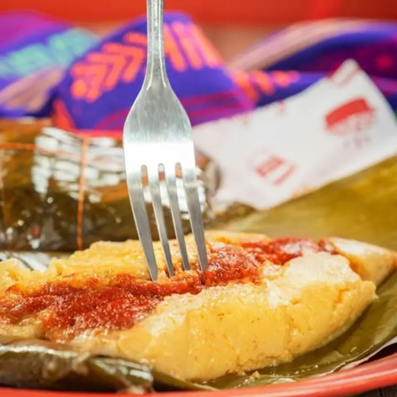 Red sauce & Pork Banana Leave Tamale