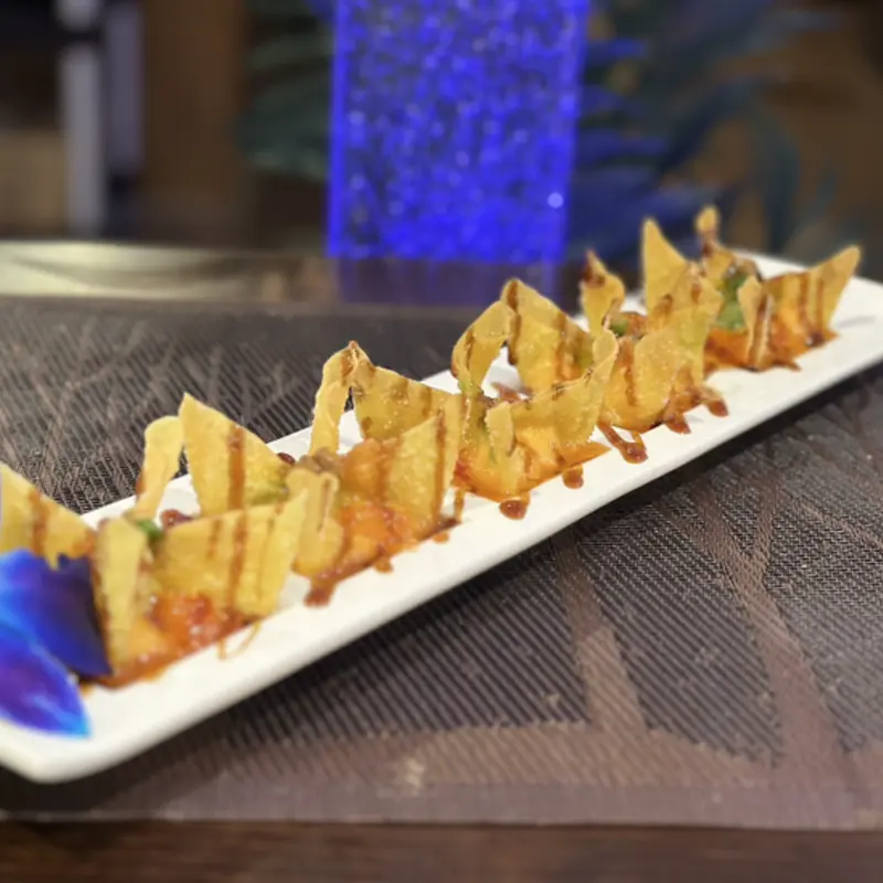 a21. Spicy Sushi Gyoza* at Ku Asian Bistro 480 New Rochelle Rd | Toast