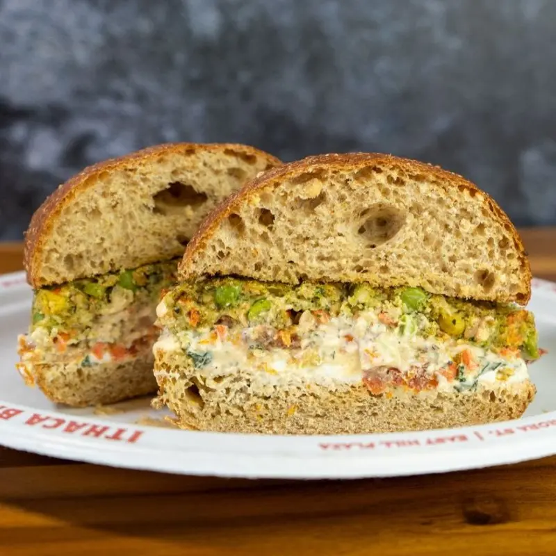 Bay Burger at Collegetown Bagels - 420 College Ave | Toast
