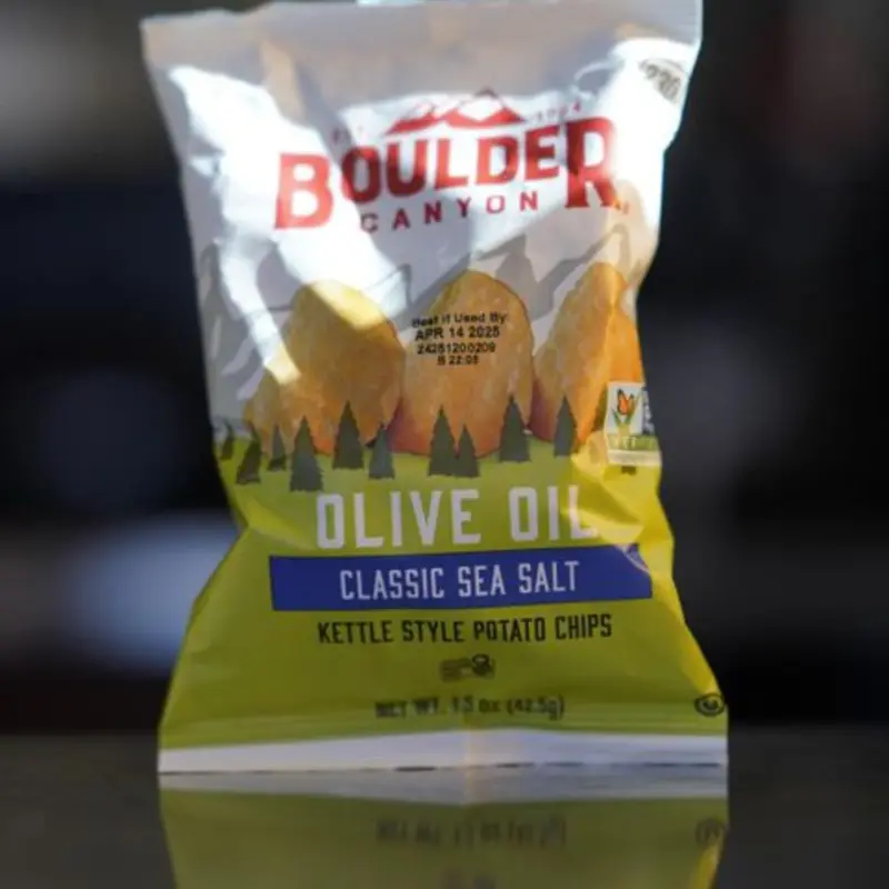 Boulder Canyon avo oil chips at The Station Cafe | Toast