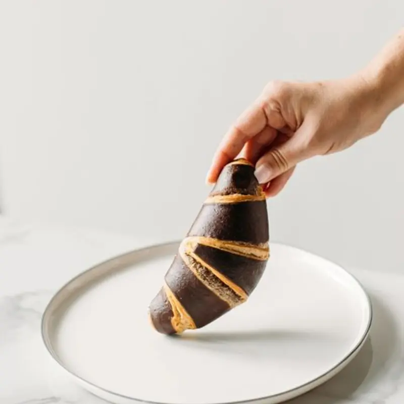 Bicolor Croissant at Farmer's Milk 1801 N young circle | Toast