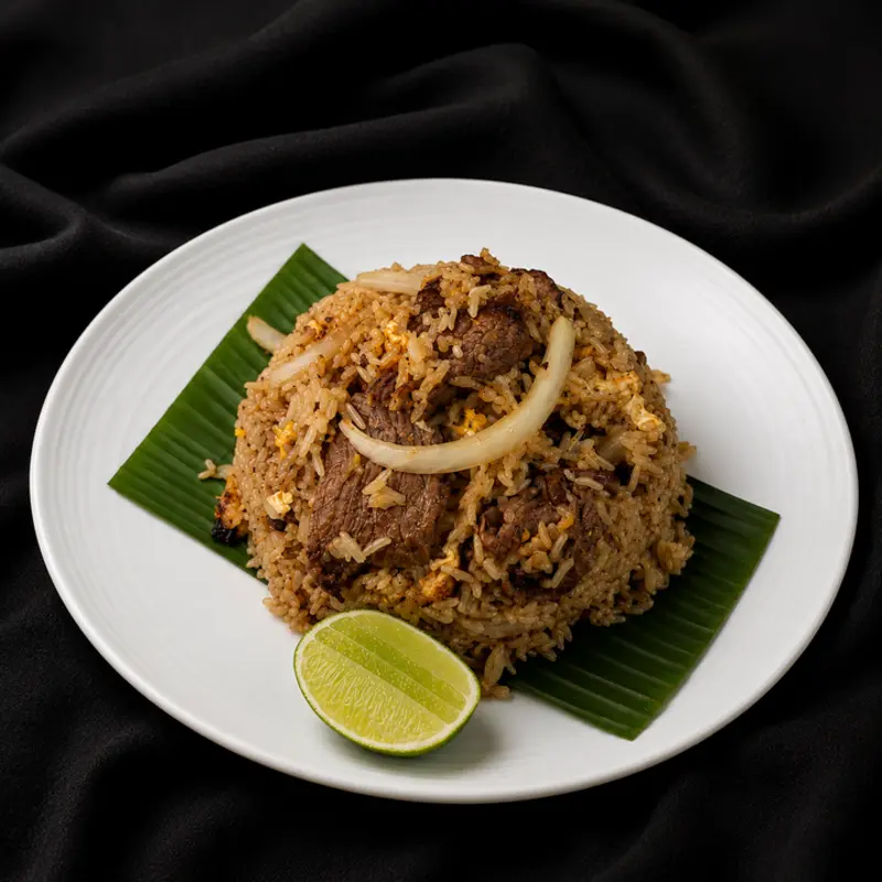 BEEF FRIED RICE WITH EGG