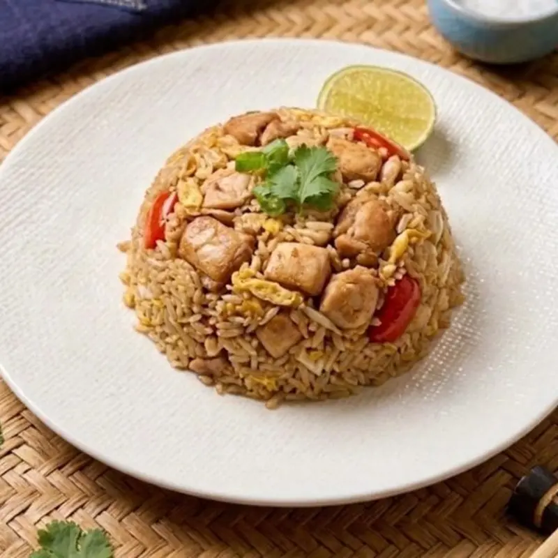 CHICKEN FRIED RICE WITH EGG at Moon Thai Coral Gables | Toast