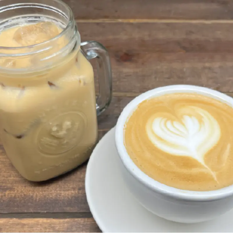 Caramel Apple Latte at Seven Mile Cafe Denton | Toast