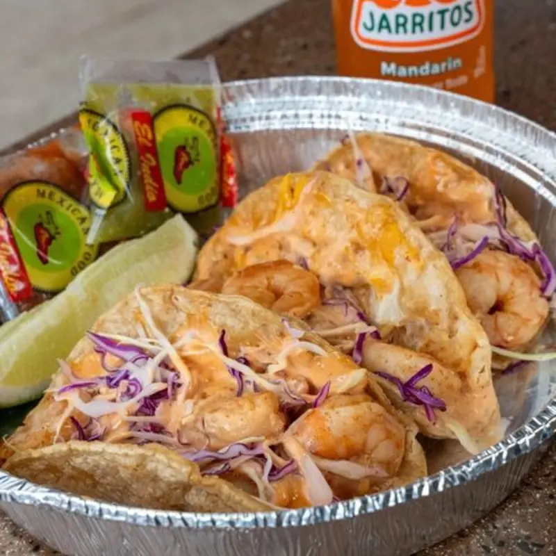 3 Shrimp Taco Bundle at El Indio Mexican Restaurant 34th St 5011 Northwest 34th Boulevard | Toast