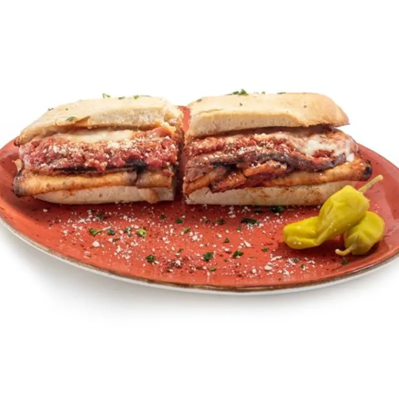 Eggplant Parmesan Sandwich at Russo's New York Pizzeria & Italian Kitchen | Galveston (Texas) | Toast