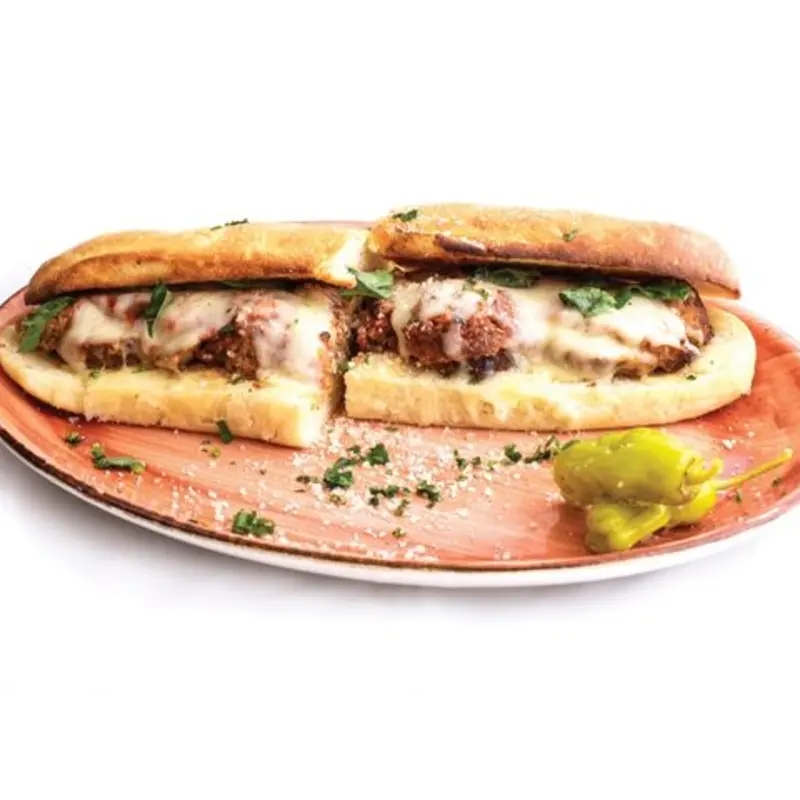 Meatball Parmesan Sandwich at Russo's New York Pizzeria & Italian Kitchen | Galveston (Texas) | Toast