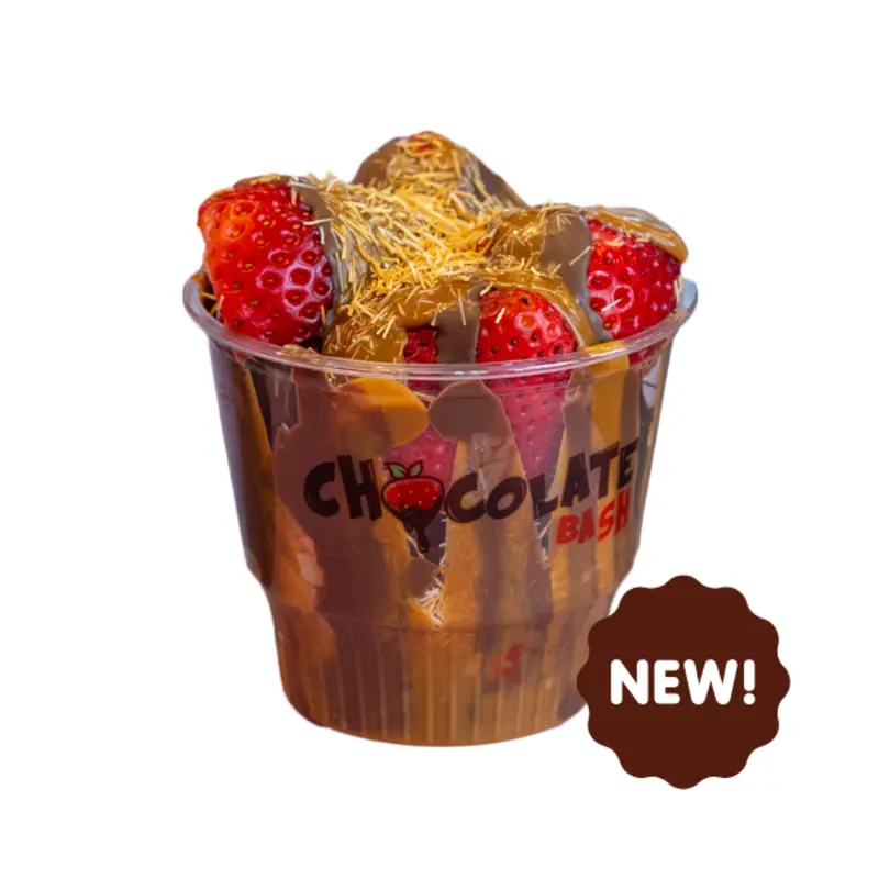 Cookie Butter Knafeh Strawberry Cup at Chocolate Bash Phoneix- AZ | Toast