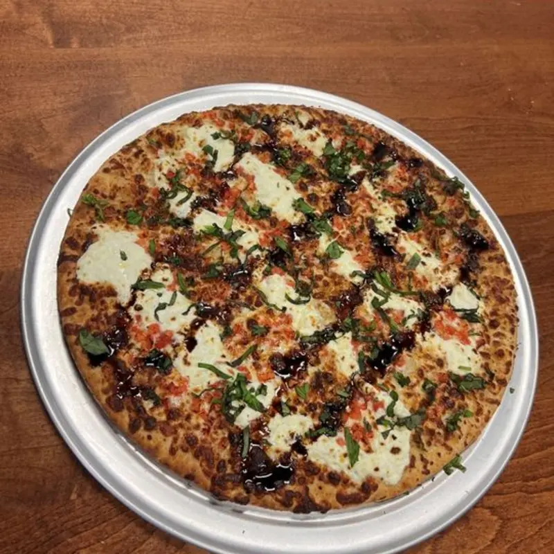 White Caprese Pizza 10 inch at Beef 'O' Brady's - Tallahassee FL (Capital Circle) | Toast