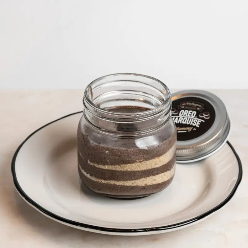 Oreo Marquise in a Jar at La Boulangerie Boul'Mich Doral | Toast