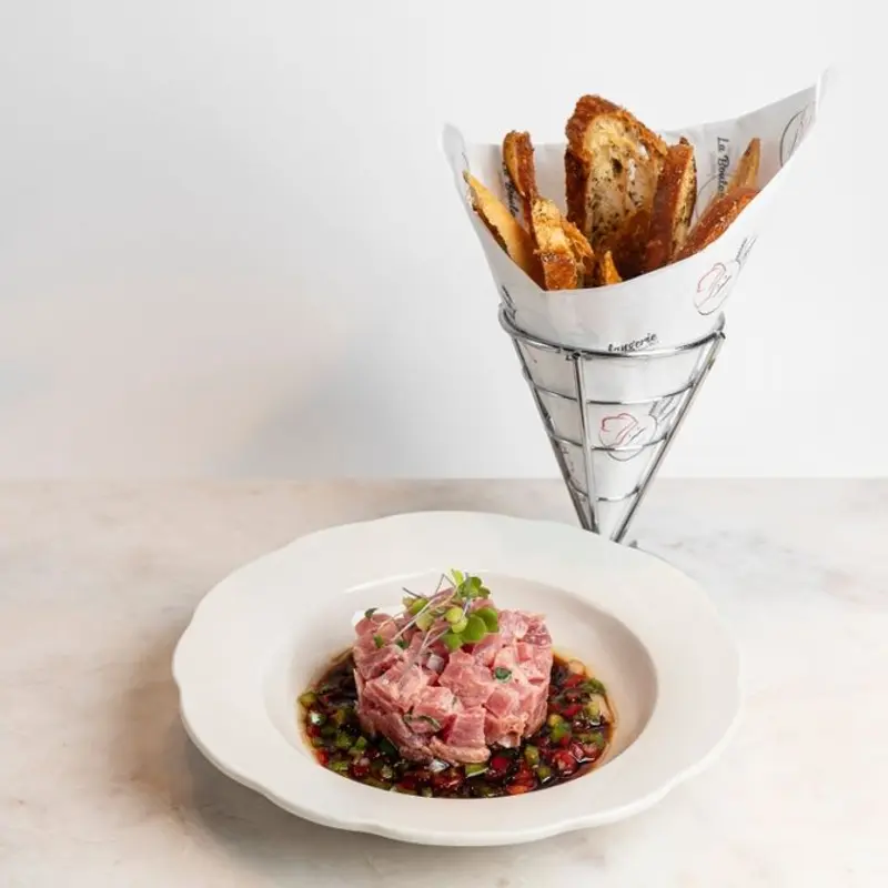 Tuna Tartar Boul'Mich at La Boulangerie Boul'Mich Doral | Toast